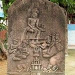 ใบเสมา ใกล้พระธาตุยาคู