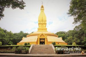 ด้านหน้าเจดีย์วัดหนองป่าพง