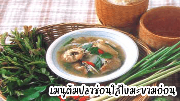 ต้มปลาช่อนใบมะขามอ่อน