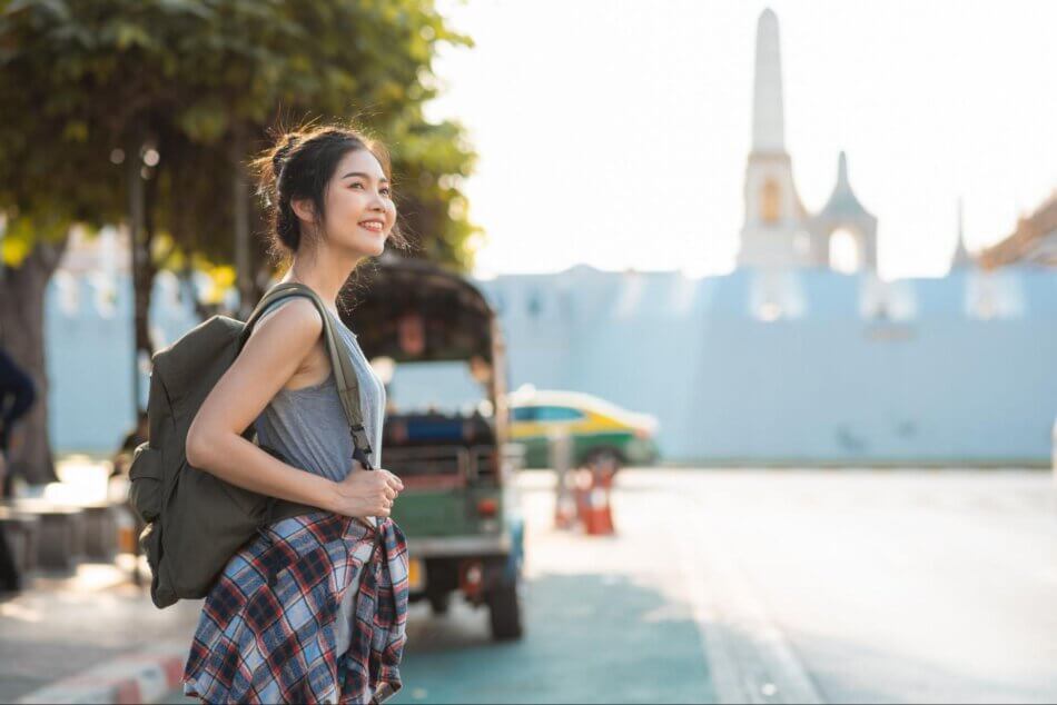 ตัวเครื่องบินนักท่องเที่ยวต่างชาติ