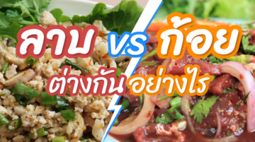 ลาบ ก้อย ต่างกันอย่างไร