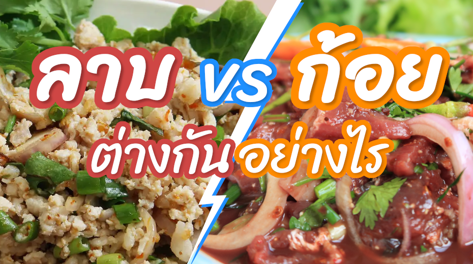 ลาบ ก้อย ต่างกันอย่างไร