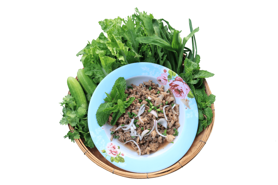 ลาบเนื้อวัวสุก